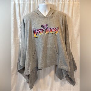 Brand New Disney The Lost Bros Graphic Fleece Poncho-One Size- Kangaroo Pocket